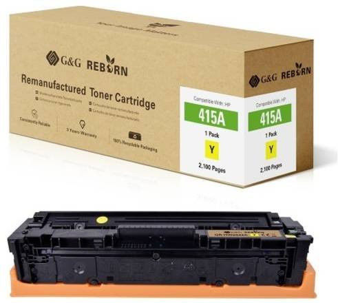G&G Tonerpatrone Gelb kompatibel mit HP 415A W2032A, remanufactured, Reichweite 2100 Seiten - Bild 1