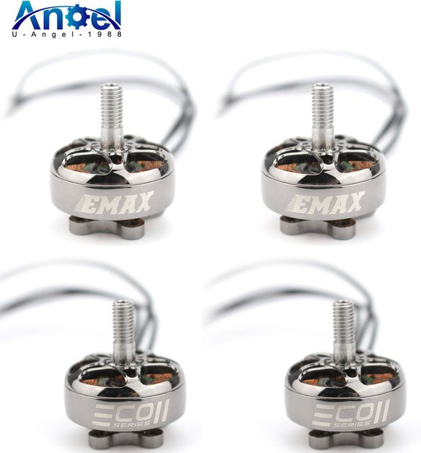 4er-Set EMAX ECOII Serie Bürstenlose Motoren für FPV Racing RC Drohnen in Silber - Bild 1