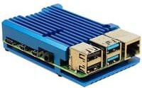 Inter-Tech ODS-721 Gehäuse für Raspberry Pi 4B in Blau - Bild 1
