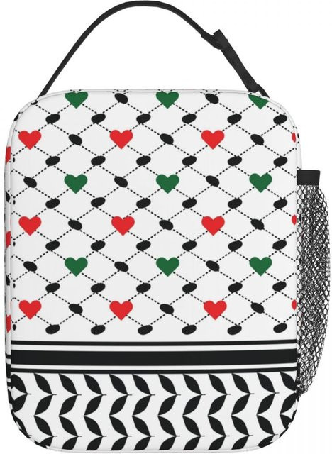 Fancy Style Studio Brotdose Keffiyeh Lunchbox mit Thermotasche für Kinder, Multicolour, Oxford Stoff - Bild 1