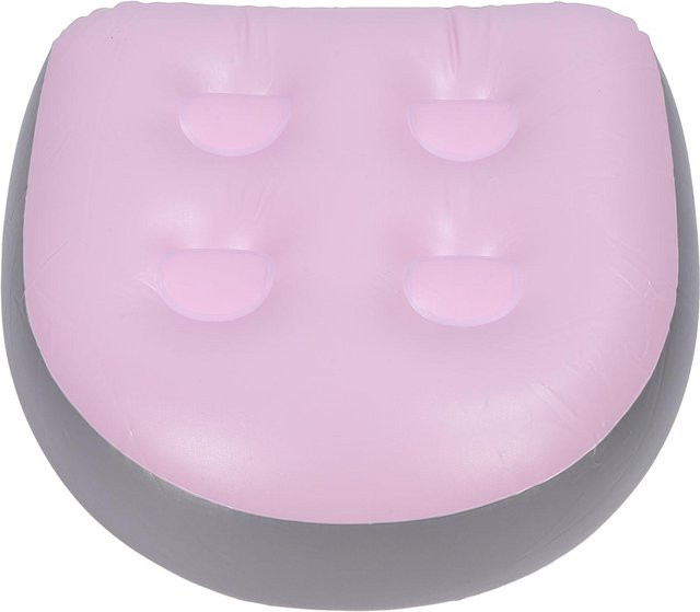 Koogeelife Aufblasbares Spa-Kissen in Rosa als wasserabweisende Rückenlehne für Badewanne, Whirlpool und Pool - Bild 1