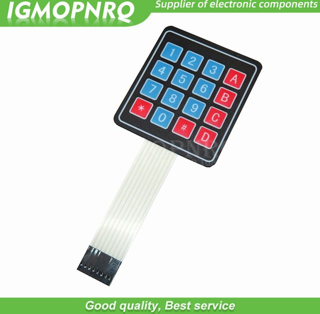 10 Stück IGMOPNRQ 4x4 Membranschalter Tastatur mit 16 Tasten in Multicolor - Bild 1
