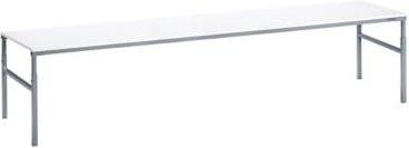 Treston Arbeitstisch TP-718-3 aus Stahl in Grau und Weiß, Breite: 180 cm, Tiefe: 70 cm - Bild 1
