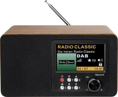 Albrecht DR 863 Akku-Radio mit DAB+ und UKW sowie Bluetooth in Braun und Schwarz mit Weckfunktion - Bild 1