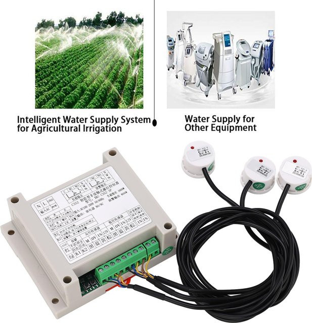 Koogeelife Automatischer Wasserstandsregler XKC C352 3P berührungsloser Flüssigkeitsstandssensor für Tank, Weiß - Bild 1