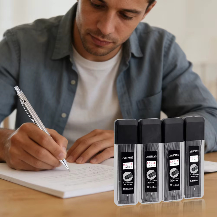 MROOFUL 2B Automatische Bleistiftminen Set, 3 Boxen, Schwarz, für Skizzieren und Zeichnen - Bild 3