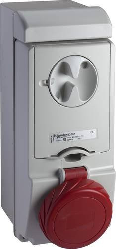Schneider Electric CEE Wandsteckdose 16A 415V IP65 bündig in Grau - Bild 1