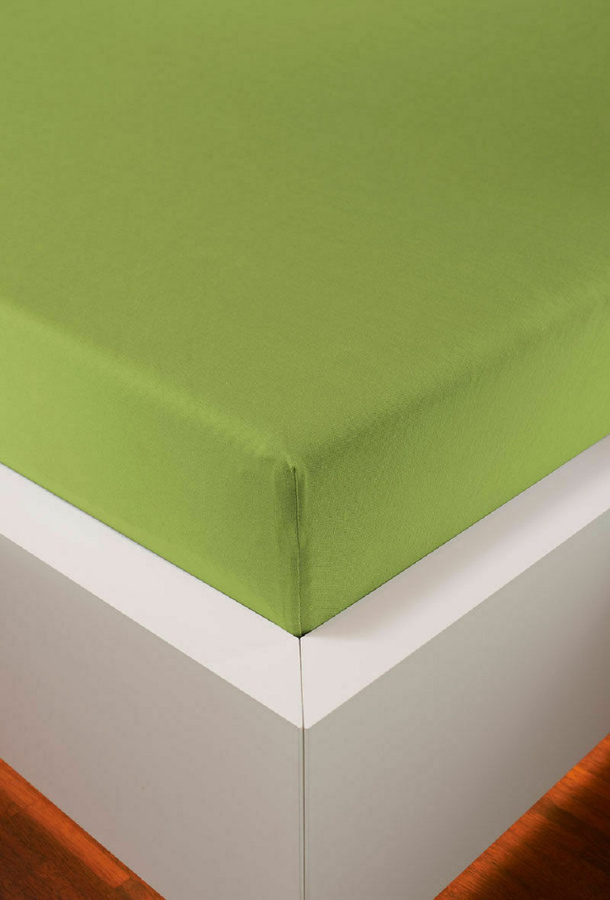 Bellana Jersey-Kissenbezug aus Baumwolle für Seitenschläferkissen, Farbe: Grün, B x L: 40 x 140 cm - Bild 1