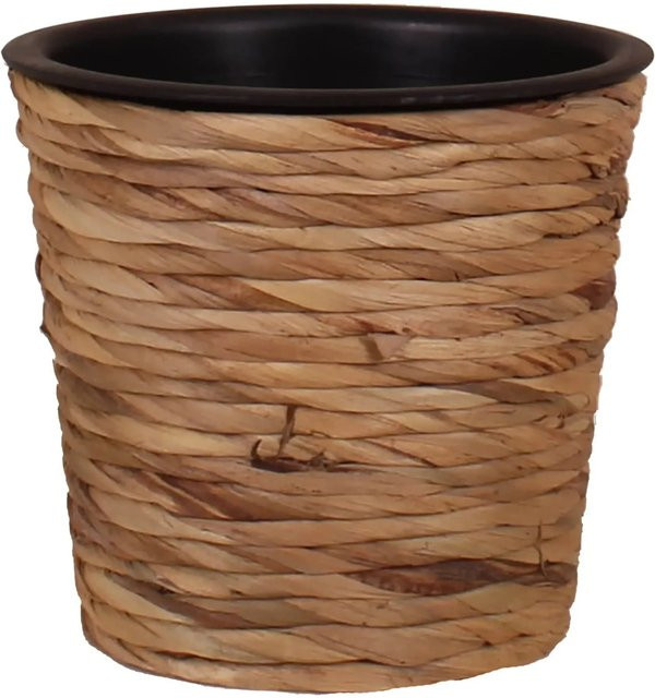 PP-Übertopf mit Wasserhyazinthe in Natur, Durchmesser: 21 cm, Höhe: 19 cm - Bild 1