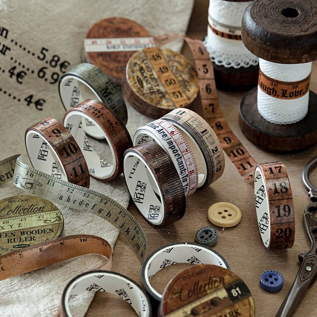 Mr. Paper Masking Tape Band Mini Messen Serie als dekoratives Papier Klebeband für DIY Scrapbooking und Collage - Bild 1