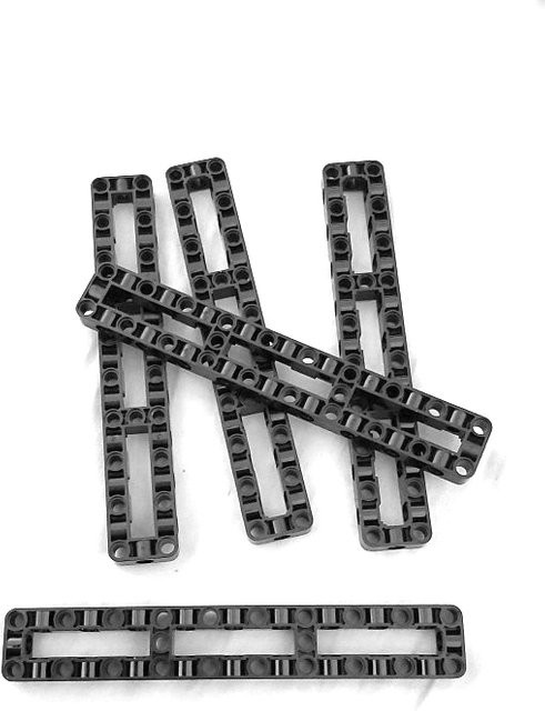 wishiot Spezial-Träger MOC 67491, Bausteine, 5-teiliges Set, Schwarz - Bild 1
