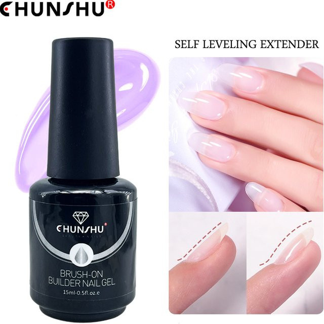 CHUNSHU Selbstnivellierendes Gummi-Basisgel, 15 ml, milchig weiß - Bild 1