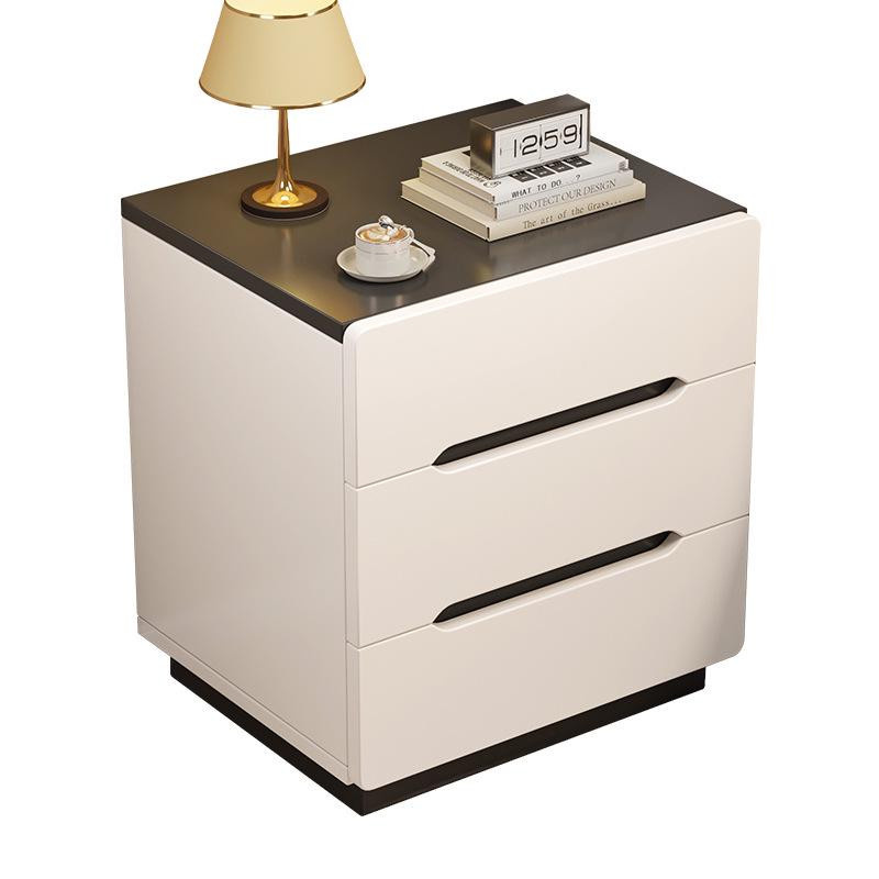 Value Vault Nachttisch im nordischen Design mit mehrschichtigen Regalen und Aufbewahrungsschubladen in modernem und schlichtem Stil - Bild 3