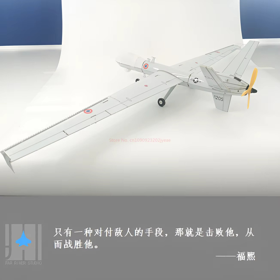 EVYVKV Mq-9 Reaper Micro Modell Flugzeug, ferngesteuert, Montage Modell Flugzeug - Bild 4