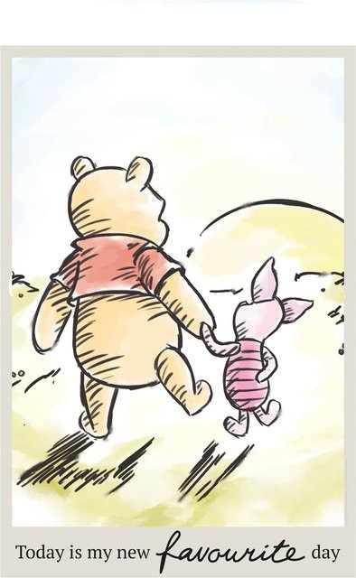 Komar Wandbild Winnie Pooh Today, Fotoposter für Kinder, Mehrfarbig, Breite: 50 cm, Höhe: 70 cm - Bild 1