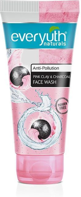 Everyuth Naturals Anti-Pollution Gesichtswaschgel, 50 g, Rosa Tonerde & Aktivkohle - Bild 1