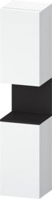 Duravit Hochschrank Qatego mit 2 Glastüren in Grau und Weiß, Wandmontage, B: 40 cm, T: 36 cm, H: 176 cm - Bild 1