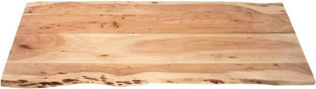 SAM Tischplatte mit Baumkante aus Akazie in Natur, B/T: 140 x 60 cm, Marke Curt Bauer - Bild 1