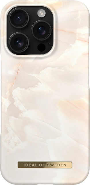 iDeal of Sweden Handyhülle Rose Pearl Marble für iPhone 16 Pro Max in Pink und Weiß - Bild 1
