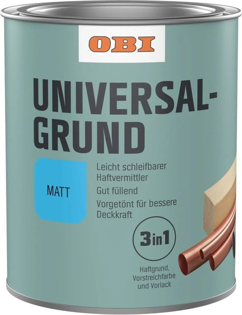 OBI Universalgrund für Metall wasserbasiert Grau matt 375 ml - Bild 1