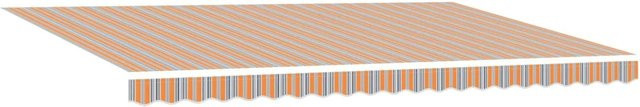 vidaXL Ausziehbare Markise Mehrfarbig aus Polyester und Aluminium B x T: 500 x 350 cm - Bild 1