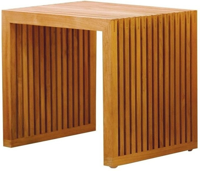 Jan Kurtz Tivoli Hocker aus Teakholz in Braun für den Garten - Bild 1