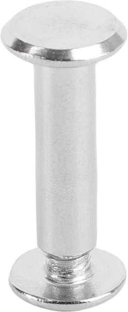 40 Stück GoolRC Flachkopfnieten M4 aus Edelstahl in Silber für Lederarbeiten, Durchmesser: 4 mm, Höhe: 18 mm, Breite: 9,5 mm - Bild 1