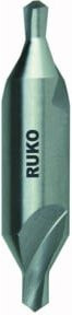 RUKO Zentrierbohrer DIN 333 HSS Form A aus Edelstahl in Silber, Durchmesser: 3,15 mm, Länge: 50,0 mm, Breite: 8,0 mm - Bild 1