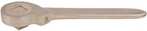 KS Tools BERYLLIUMplus Zahnradknarre mit Durchsteckvierkant 1" in Silber aus Stahl und Messing, Länge: 550 mm - Bild 1