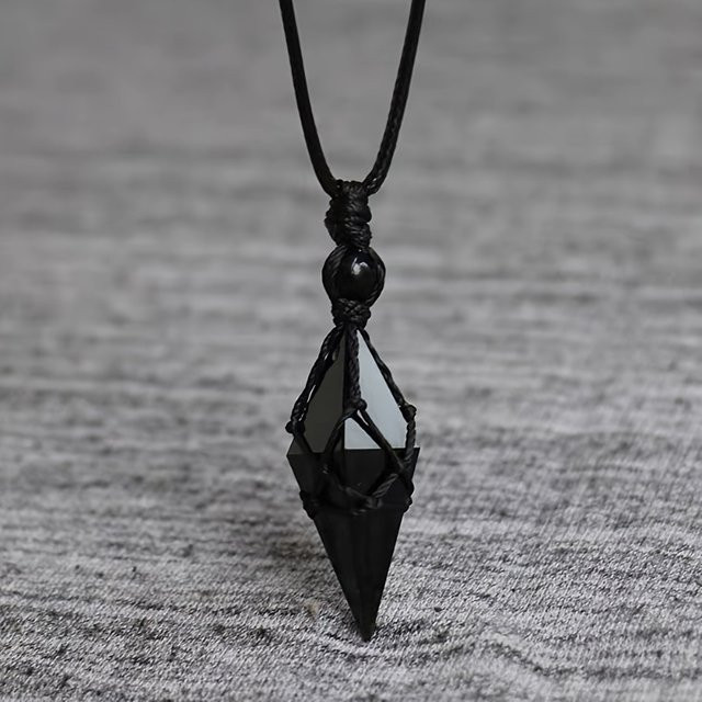ZHIXUN Halskette, natürliche schwarze, Unisex - Bild 1