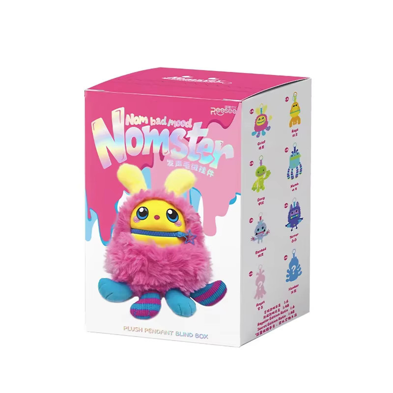 Nomster Nom Bad Mood Talking Toy Figur, Plüsch-Schlüsselanhänger, Einzelfigur - Bild 5