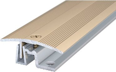 Carl Prinz Übergangsprofil PS 400 aus Aluminium in Gold, B: 3,8 cm, H: 1,5 cm, versenkt gelocht - Bild 1