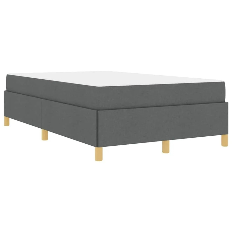 vidaXL Bettrahmen mit Matratze in Grau, gepolstert aus Stoff und MDF, B/T/H: 120 x 200 x 203 cm - Bild 2