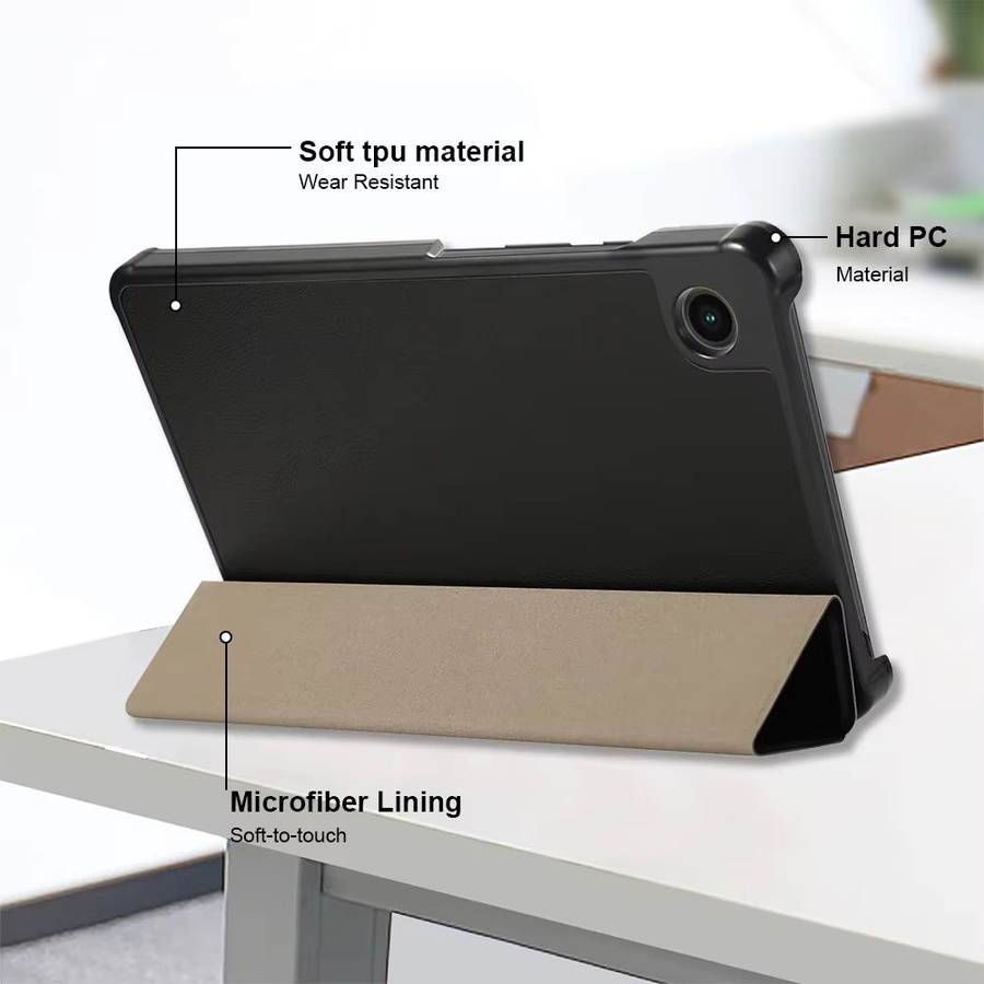 Dreifach faltbare Flip-Hülle für Samsung Galaxy Tab A11 2025 8,7 Zoll SM-X133 A9 SM-X110 SM-X115 SM-X117 in Blau und Schwarz - Bild 4