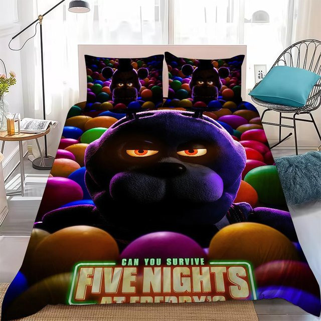 Home Style Bettwäsche-Set Five Nights At Freddys, 3-teiliges Set aus Microfaser, Mehrfarbig, Queen Size B x H: 210 x 210 cm - Bild 1