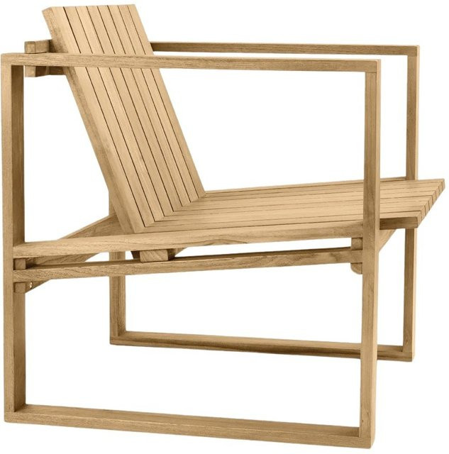 Carl Hansen & Søn And Son Bk11 Outdoorsessel aus Teakholz in Braun - Bild 1