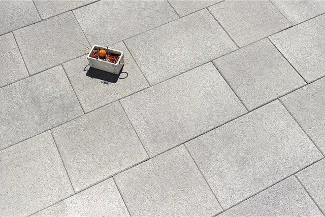 Mr. GARDENER Terrassenplatte Cuneo Beton Grau B/T/H: 40 x 40 x 4 cm - Bild 1