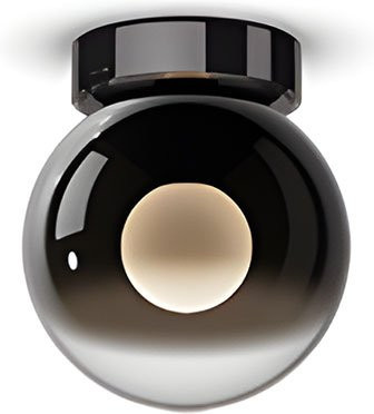 Occhio Luna Piena 125 LED-Deckenleuchte in Dark Chrome mit Tunable White (2700K - 4000K) und Dimmer - Bild 1