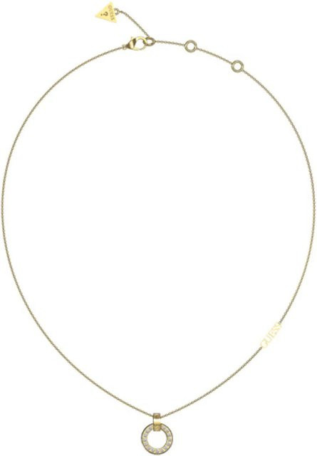Guess Halskette Damen, Edelstahl, Gold, Kristall, Zirkonia - Bild 1