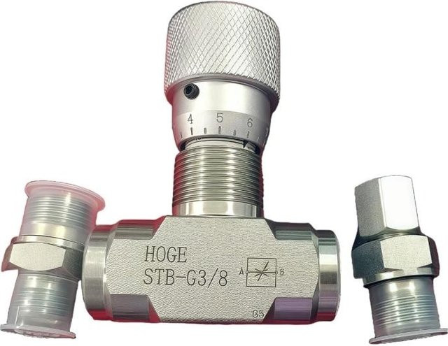 Bidirektionale Hydraulische Zweiweg-Drosselventile 3/8 Zoll aus Stahl in Silber für Flüssigkeits-, Gas- und Öl-Systeme - Bild 1