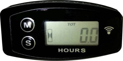 Motogroup MT-V Betriebsstundenzähler mit LCD-Display in Schwarz - Bild 1