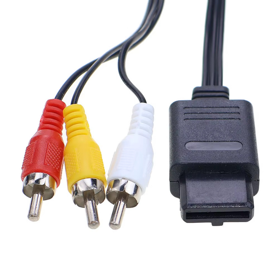JCD AV-Audiokabel für Retro-Spielekonsolen wie N64, GameCube, NGC, SNES und SFC, Länge: 1,8 m, Mehrfarbig - Bild 3