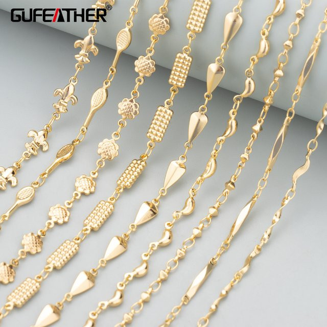 GUFEATHER Kette, 750 Gold, Kupfer, Unisex - Bild 1