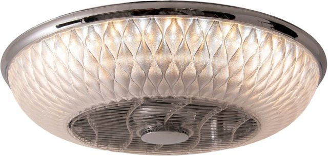 Näve LED-Deckenleuchte Viento mit Ventilator, transparent/verchromt, Durchmesser: 55 cm, Höhe: 36 cm - Bild 2