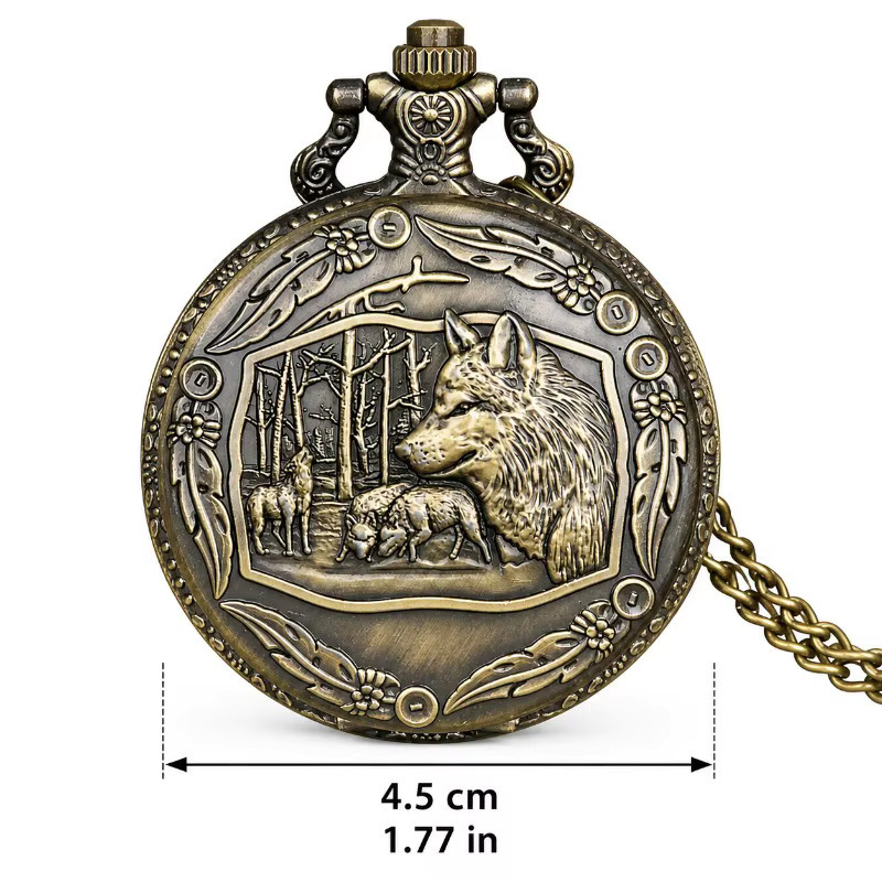 TINUORA Taschenuhr, Bronze, Quarz, Unisex - Bild 5