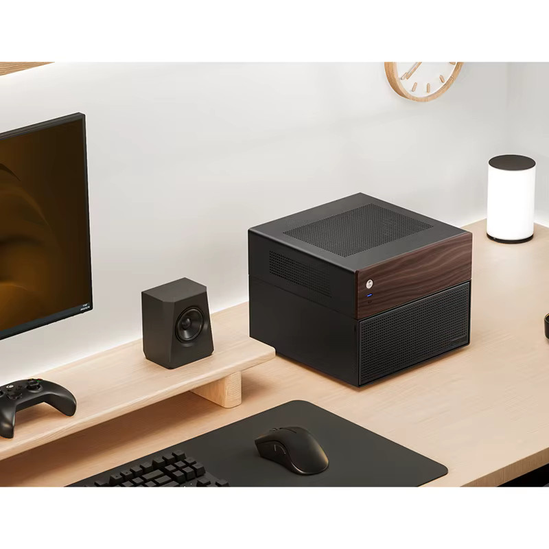 Jonsbo N4 Mini NAS Computergehäuse für ITX und M-ATX Mainboards mit Platz für 8 Festplatten und bis zu 230mm Grafikkarte in Schwarz oder Weiß - Bild 3