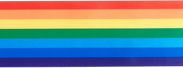 Rico Design Dekoband Regenbogen aus Polyester, mehrfarbig, Breite: 6 cm, Länge: 3 m - Bild 1