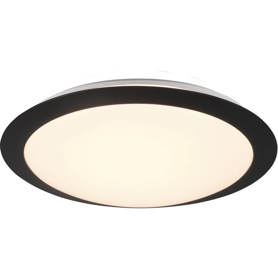 Trio LED-Deckenleuchte Umberto in Schwarz Matt für das Badezimmer, B/T/H: 29 x 29 x 8 cm - Bild 2