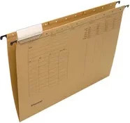 Soennecken Hängemappen A4 aus Papier in Beige und Braun, 25 Stück pro Packung, Blauer Engel zertifiziert - Bild 1