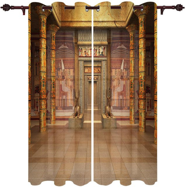 Super Six Fenstervorhang im Frankreich Palast Design, semi-transparent, Multicolour, Breite: 135 cm, Höhe: 60 cm - Bild 1